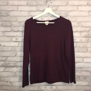 Chico’s purple sweater size 1 (M/8)